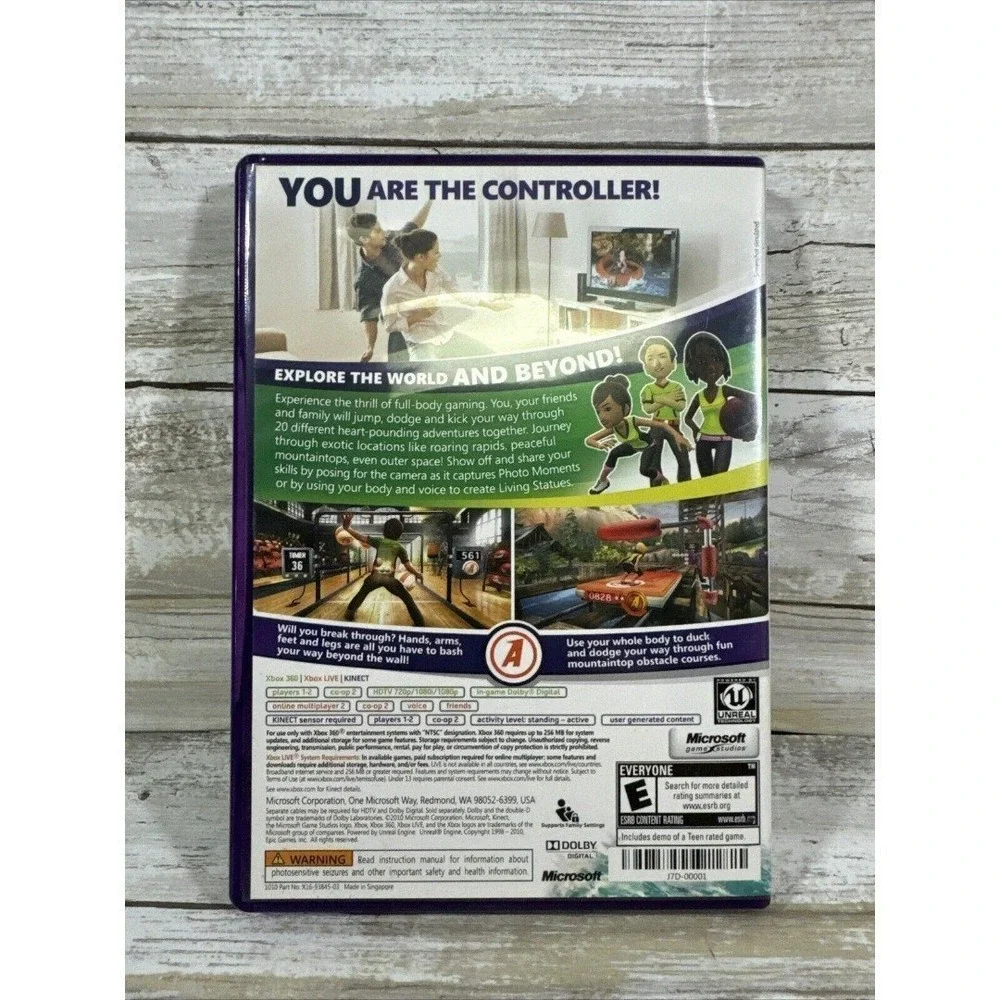 XBOX‎ 360 GAME KINECT ADVENTURES! PAL (REQUIRES KINECT SENSOR) Complete